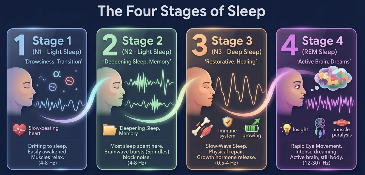 Understanding the Four Stages of Sleep